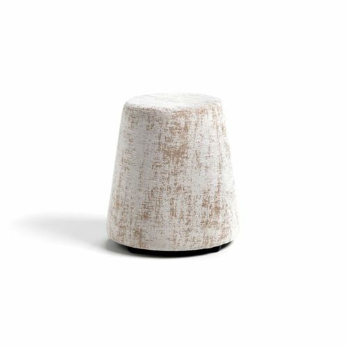Pouf contemporain - Olli  - PF Stile Srl - en tissu / en cuir / rond