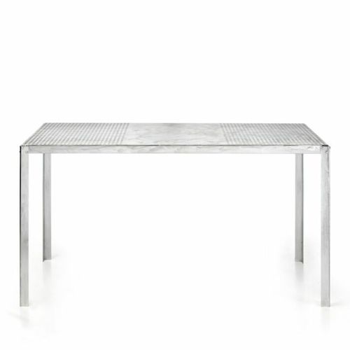 Table de style industriel - Hope Plus - PF Stile Srl - en acier / avec piètement en acier / rectangulaire