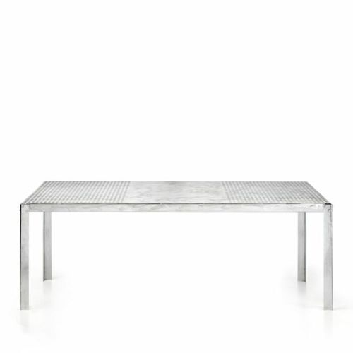 Table contemporaine - Hope Plus/B - PF Stile Srl - en acier / avec piètement en acier / rectangulaire