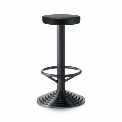 Tabouret de bar contemporain - 102  - PF Stile Srl - en cuir / avec piètement en fonte / pivotant
