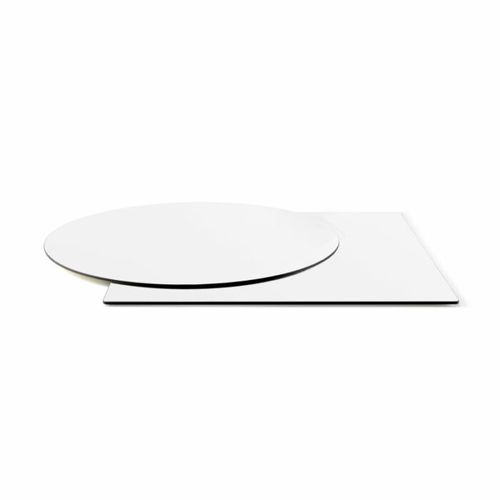 Plateau de table en HPL - PF Stile Srl - contract / blanc / noir