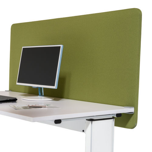 Séparateur de bureau sur bureau - DECAMPO CURVE - PREFORM GmbH - en tissu / de protection / jaune
