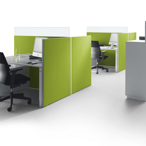 Séparateur de bureau au sol - DECATO - PREFORM GmbH - en tissu / en métal / modulable
