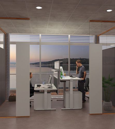 Cloison fixe - PREGLASS - PREFORM GmbH - en verre / professionnelle / de bureau