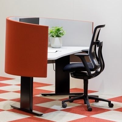 Séparateur de bureau sur bureau - PREFORM GmbH - en tissu / acoustique / de protection