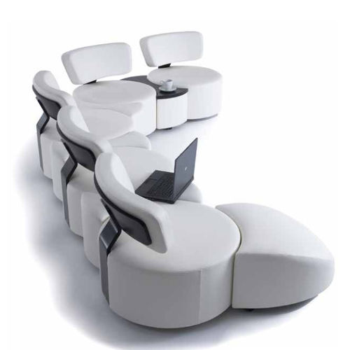 Canapé modulable - CIRCLES - Skipper Furniture AB - contemporain / en cuir / blanc