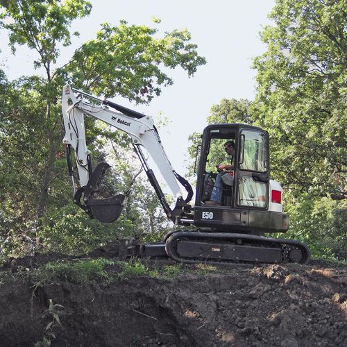 Pelle mini - E50 - BOBCAT - sur chenilles / compacte / longue portée