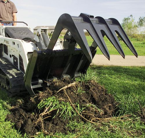 Grappin hydraulique - BOBCAT - à bois / pour la collecte de déchets