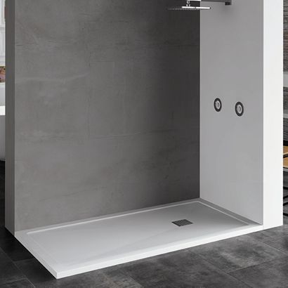 Receveur de douche rectangulaire - ARES - mcbath - Moldcom Composites - à poser / à fleur de sol / en composite