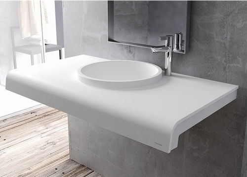 Vasque semi-encastrée - Y02 - mcbath - Moldcom Composites - en Solid Surface / ronde / contemporaine