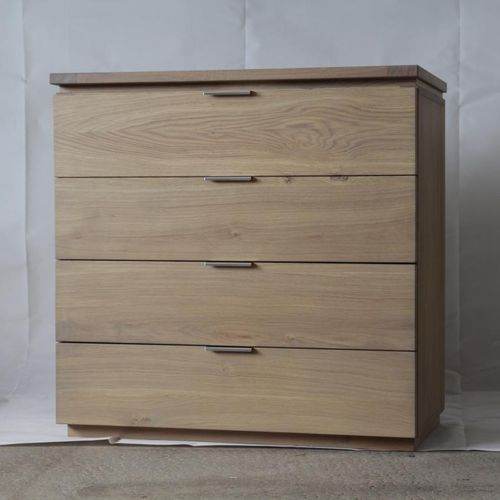 Commode haute - ALIZE - DELORME MEUBLES - contemporaine / en chêne / en bois massif