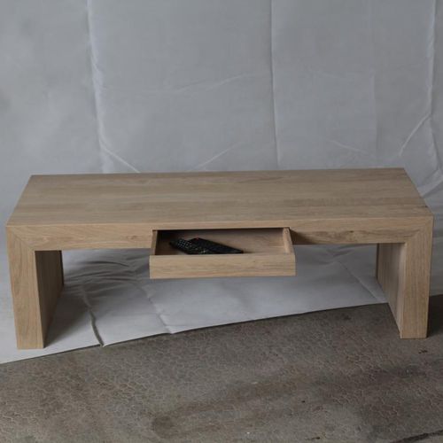 Table basse contemporaine - SYMPHONIE - DELORME MEUBLES - en chêne / en bois massif / en bois huilé