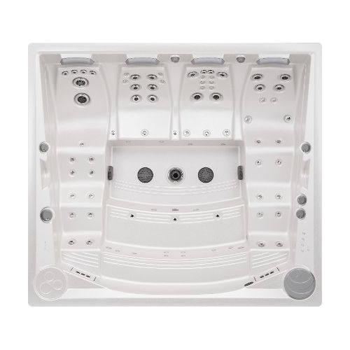 Spa de nage encastrable - LOUNGEiN - USSPA, s.r.o. - rectangulaire / multiplace / en acrylique