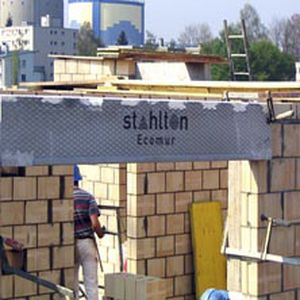 Linteau en béton - ECOMUR - Stahlton - en béton armé / isolant / rupteur thermique