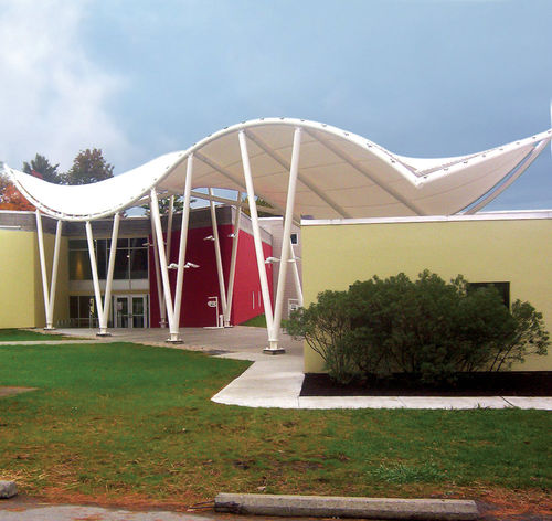 Membrane architecturale en PVC - AVERY CENTER FOR THE ARTS BARD COLLEGE - FabriTec Structures - en tissu de verre enduit PVC / pour structure tendue / pour espace public