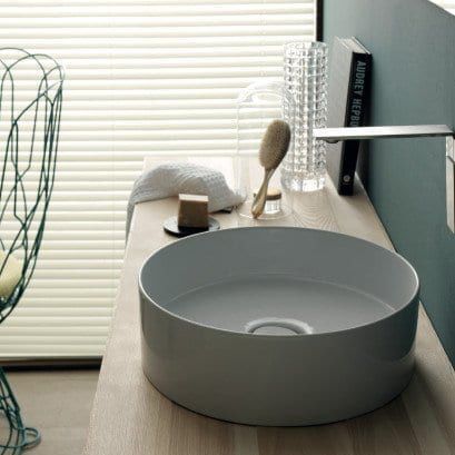 Vasque à poser - 31140101 - Alice Ceramica - en céramique / ronde / contemporaine