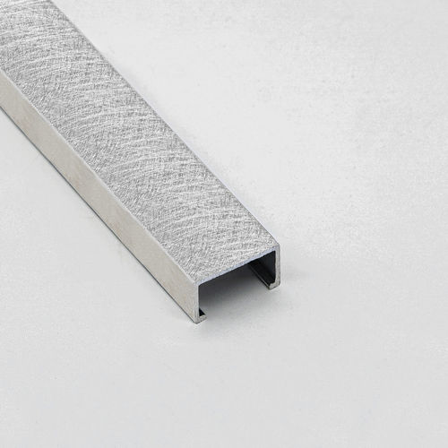 Profilé de finition en aluminium - ORBITAL BRUSHED | 8X15 - ALUMACER® - pour carrelage / en U / argenté