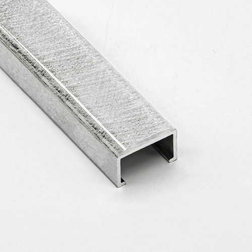 Profilé décoratif aluminium - FUSION | 9X17 - ALUMACER® - pour carrelage / en U / marron