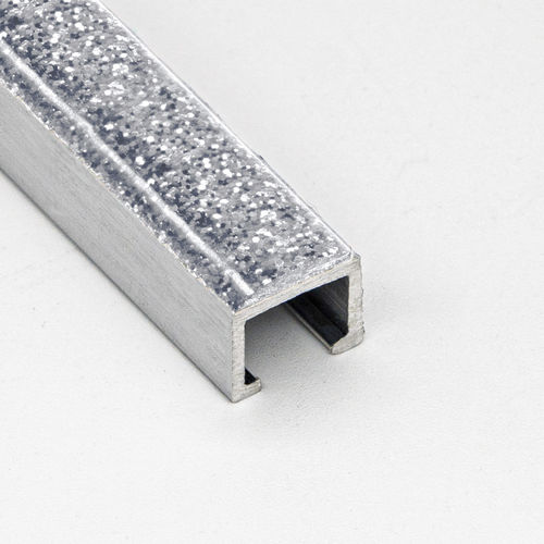 Profilé de finition en résine - GLITTER 8X10 - ALUMACER® - en aluminium / pour carrelage / en U