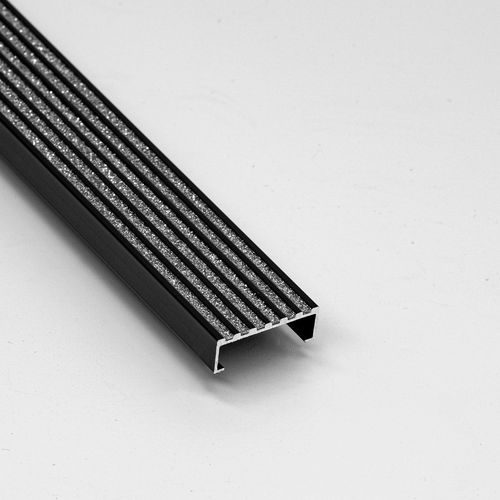 Profilé décoratif aluminium - CORAL 8X23 - ALUMACER® - pour carrelage / en U / argenté