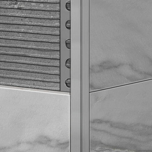 Profilé de finition en aluminium - 14X14 - ALUMACER® - pour carrelage / pour angle extérieur / pour agencement intérieur