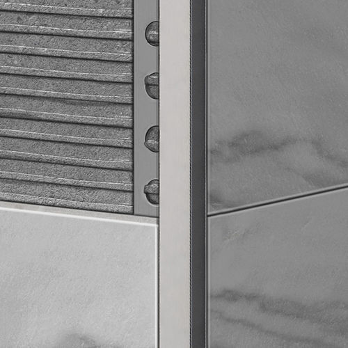 Profilé décoratif aluminium - R12X15 - ALUMACER® - pour carrelage / pour angle extérieur / carré