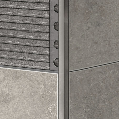 Profilé de finition en aluminium - R10X10 - ALUMACER® - pour carrelage / pour angle extérieur / pour agencement intérieur