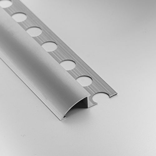 Profilé de finition en métal - 10 MM - ALUMACER® - pour carrelage / quart-de-rond / argenté