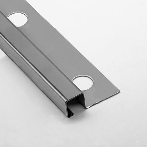 Profilé de finition en acier inoxydable - 12X12 - ALUMACER® - pour carrelage / pour angle extérieur / pour façade
