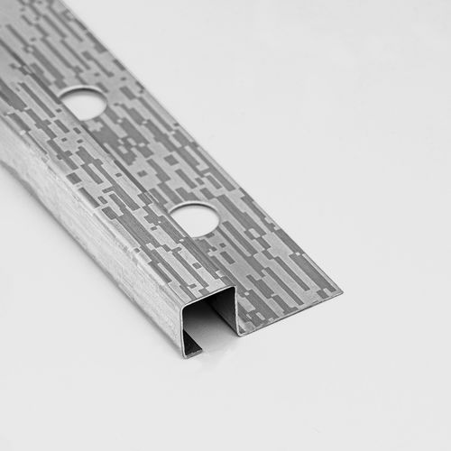 Profilé décoratif en acier inoxydable - 12X12 - ALUMACER® - pour carrelage / pour angle extérieur / d'angle