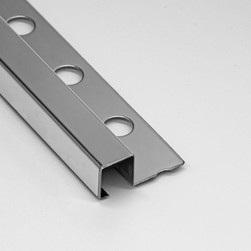 Profilé décoratif en acier inoxydable - 14X14 - ALUMACER® - pour carrelage / pour angle extérieur / d'angle
