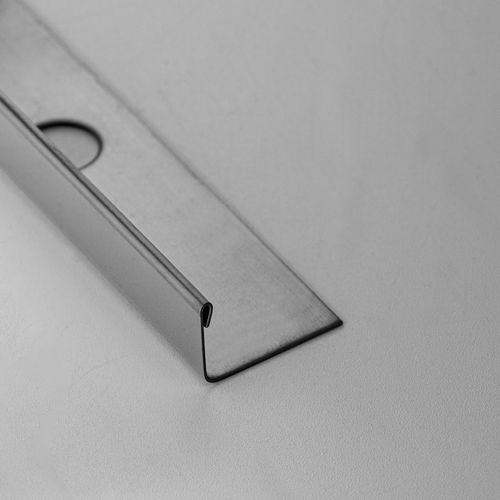 Profilé de finition en acier inox - AC. L8 / L10 / L12 - ALUMACER® - pour carrelage / pour angle extérieur / en L