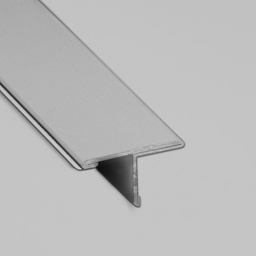 Profilé décoratif en acier galvanisé - T25 - ALUMACER® - pour carrelage / en T / argenté
