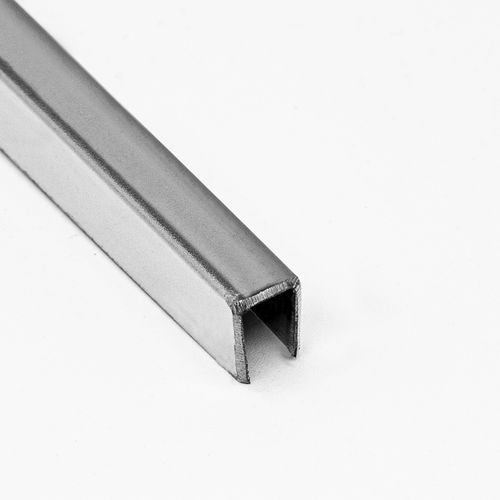 Profilé de finition en acier inox - LAC series | U5 / U10 / U15 / U20 / U25 - ALUMACER® - pour carrelage / en U / argenté
