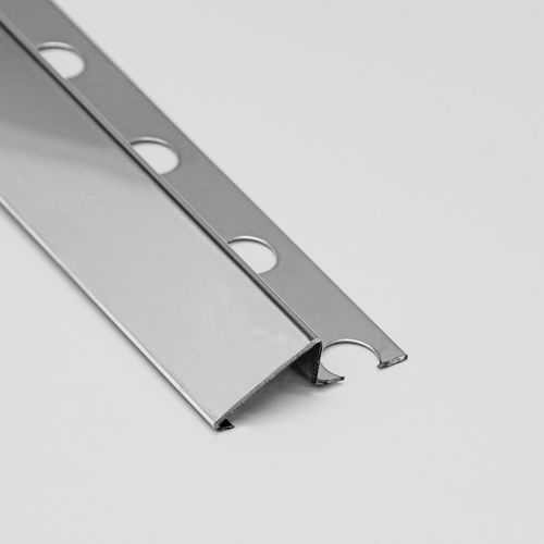 Profilé de finition en inox - 00N12IM 12 MM - ALUMACER® - pour moquette / quart-de-rond / argenté