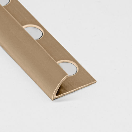 Profilé de finition en PVC - 6.5 / 8.5 / 10.5 - ALUMACER® - pour carrelage / pour angle extérieur / quart-de-rond