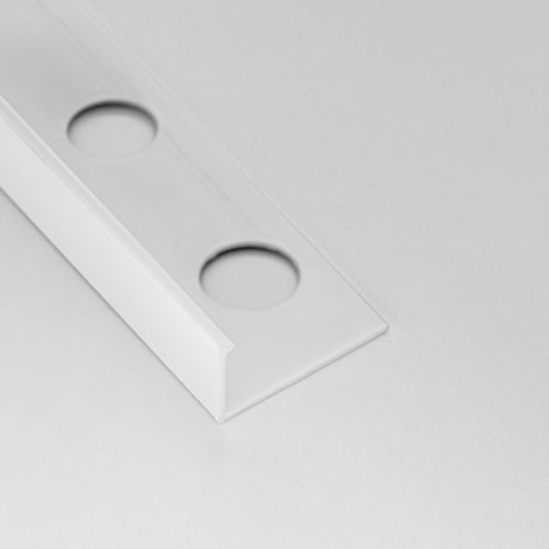 Profilé de finition en PVC - L10.5 - ALUMACER® - pour carrelage / pour angle extérieur / d'angle