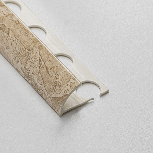 Profilé de finition en PVC - 8.5 / 10.5 - ALUMACER® - pour angle extérieur / d'angle / blanc