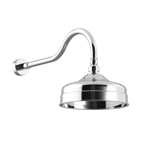 Pommeau de douche mural - ELITE - Bruma - rond / pluie
