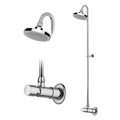 Set de douche mural - 142 001 7CR - Bruma - contemporain / avec pommeau réglable