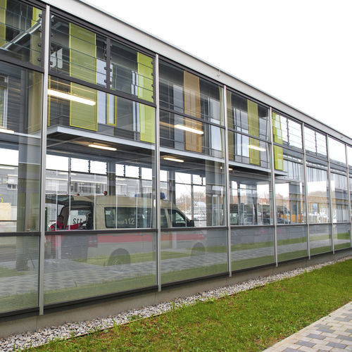 Brise-soleil à lames - S9-45&deg; - Hahn Lamellenfenster GmbH - en verre / pour fenêtre / vertical