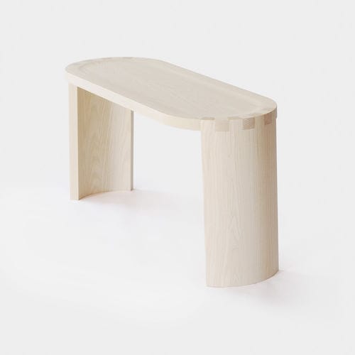 Banc contemporain - HAIKU HB90 - Ringvide - en chêne / en bois massif