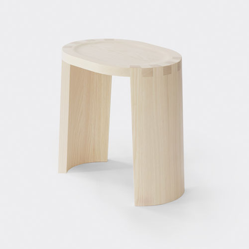 Tabouret contemporain - HAIKU HS42 - Ringvide - en chêne / en bois massif / en frêne