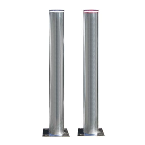 Borne d'éclairage urbaine - INOX LEDS TOP - Ado urban - contemporaine / en acier inoxydable / LED RGB