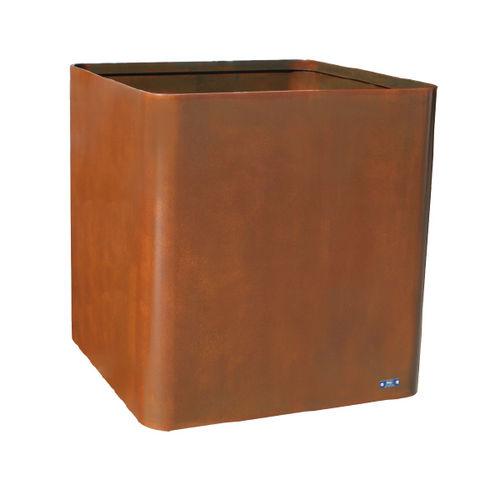 Jardinière en acier corten - ACER - Ado urban - rectangulaire / carrée / à hauteur réglable