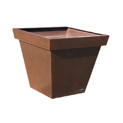 Jardinière en acier corten - CLASIC - Ado urban - en fer / conique / sur mesure
