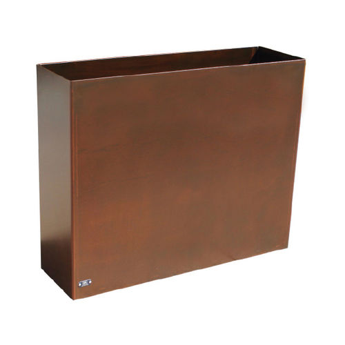 Jardinière en acier COR-TEN® - RESTA - Ado urban - en fer / rectangulaire / sur mesure