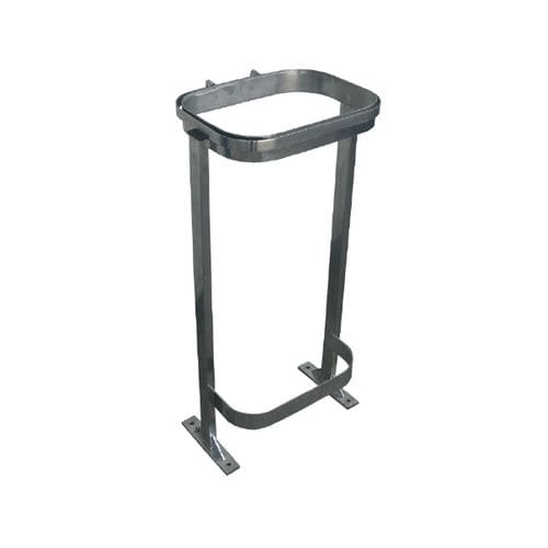 Support de sac poubelle public - DENLA - Ado urban - sur piétement / en acier inoxydable / d'extérieur