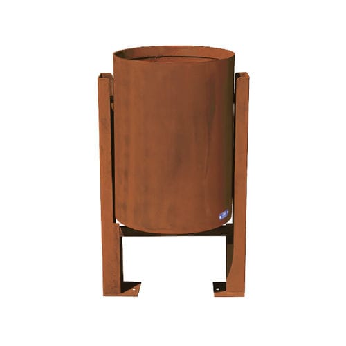 Poubelle publique - TRECEN - Ado urban - sur pied / en acier COR-TEN® / sans couvercle