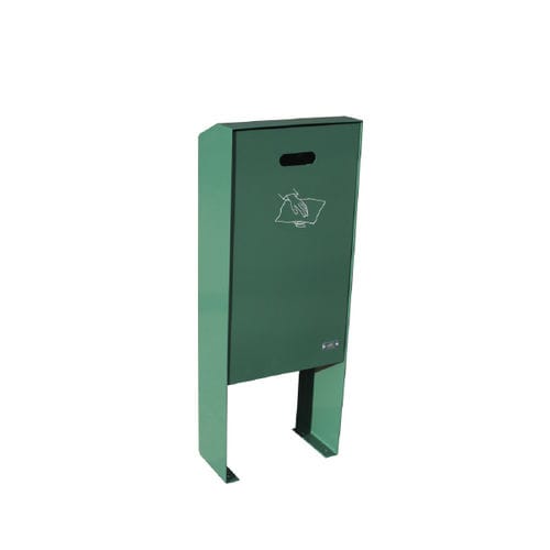Poubelle canine - MINI BOX - Ado urban - en acier inoxydable laqué / en fer / avec couvercle